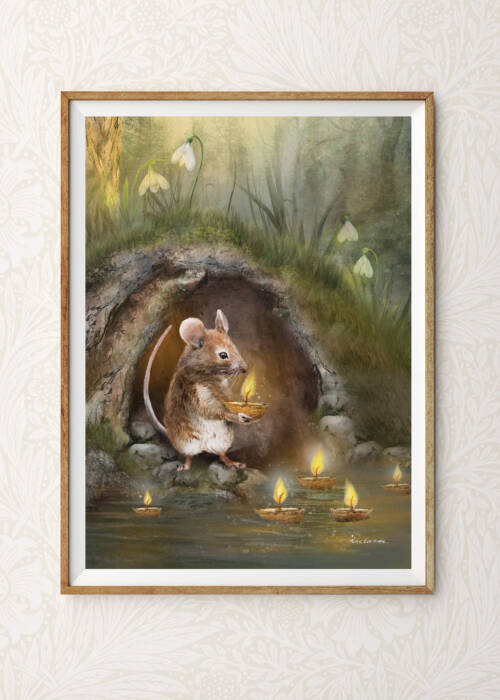 Candle Mouse art print