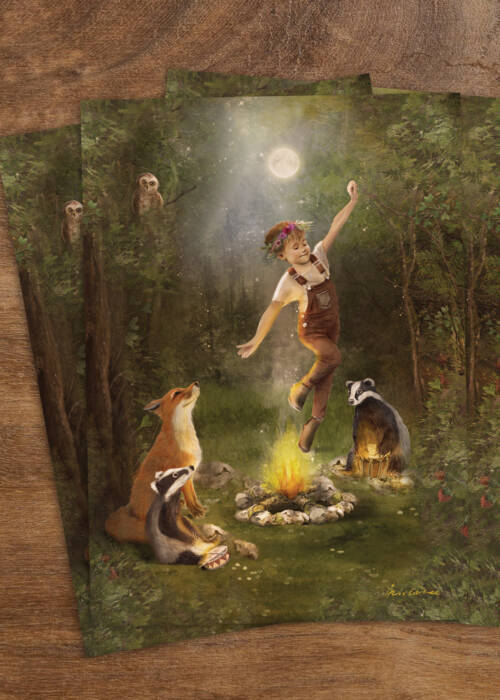 Firejump postcard