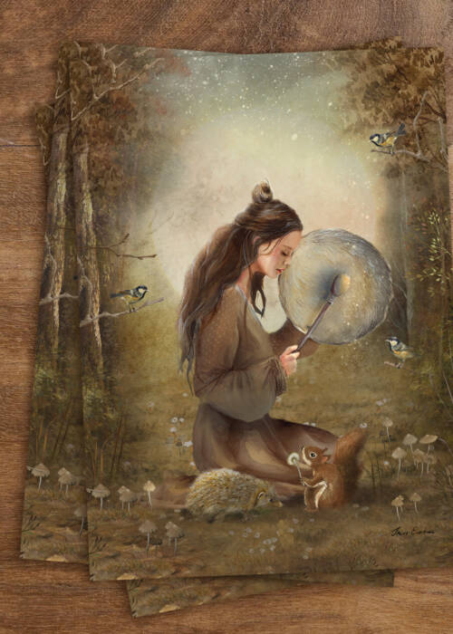 Beat of my own drum postcard