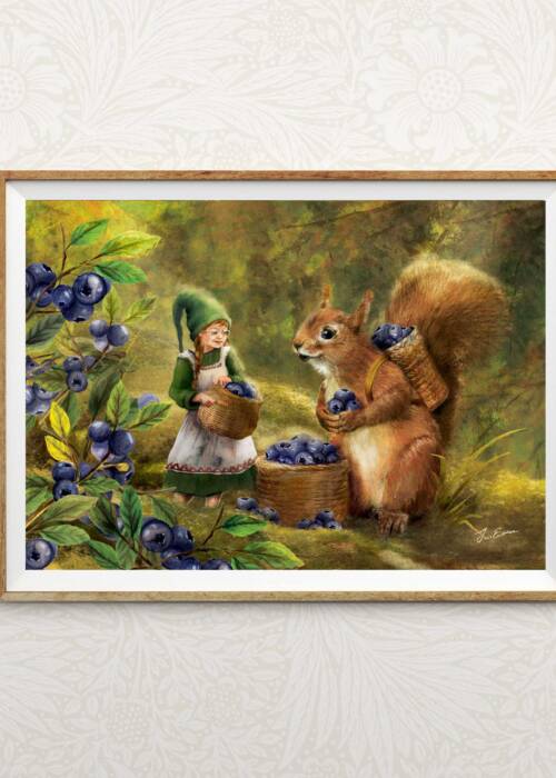 Blueberry Hill art print